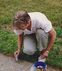 Ann Elkington at work