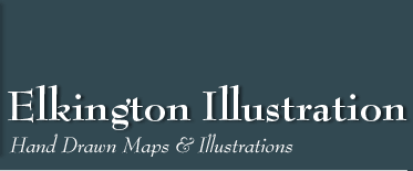 Elkington Illustration: Hand Drawn Maps & Illustrations